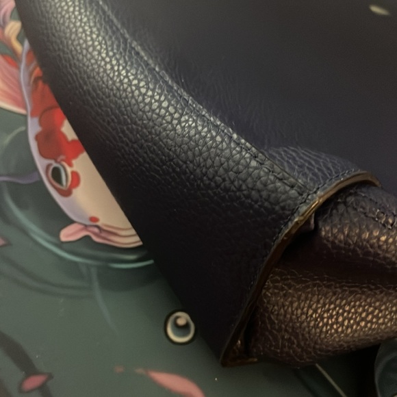 Leather Navy Kate Spade with Bow Detail - Picture 8 of 9